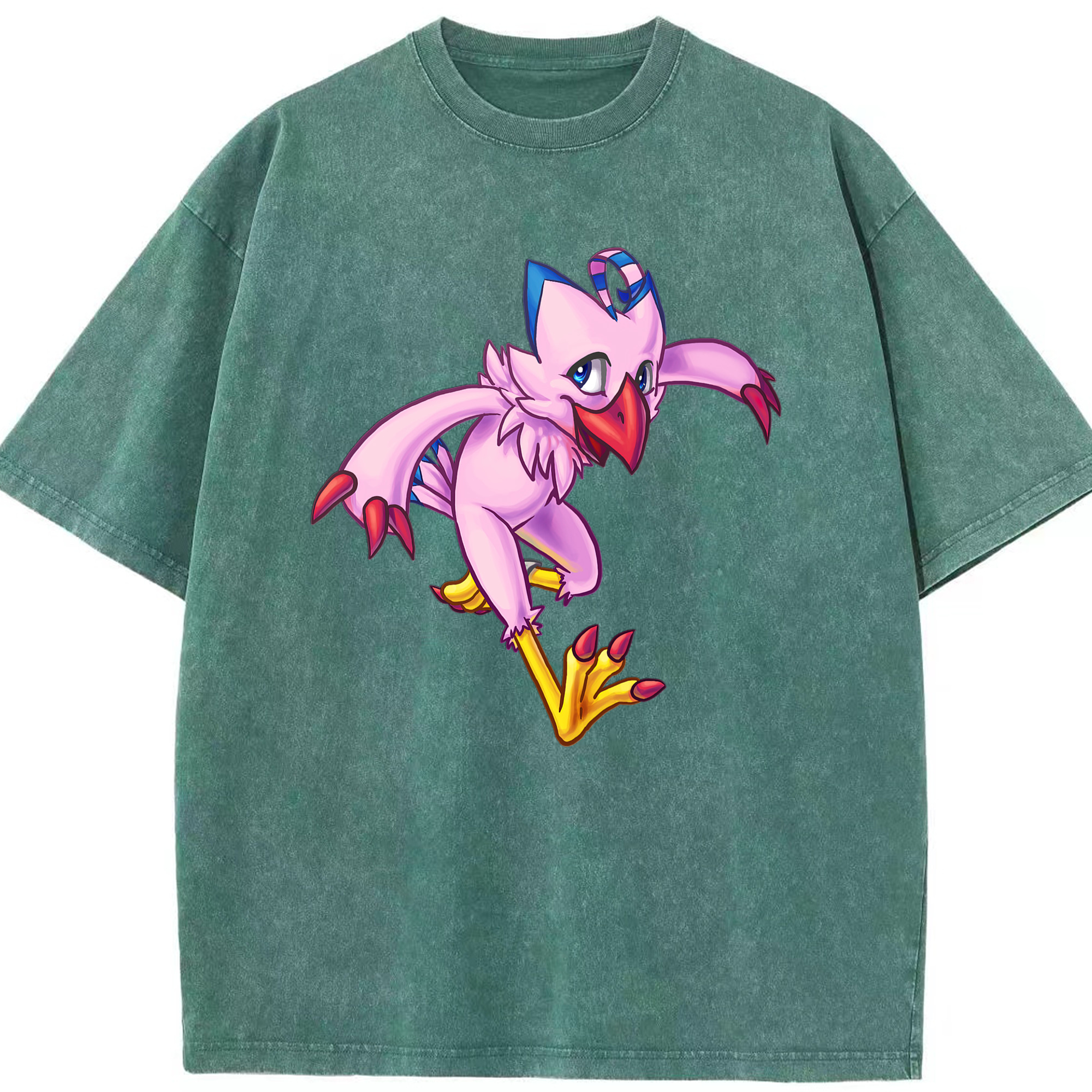 （画像用） Digimon デジタルモンスター/デジモン 綿100% ヴィンテージ風 半袖Tシャツ（フロントプリント）